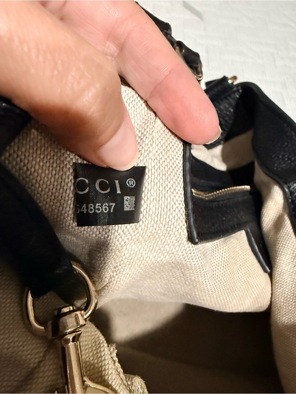 Gucci Soho Black Leather Tote - Picture 9 of 16